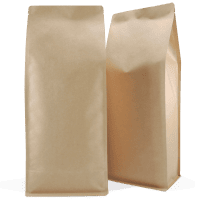1kg box bottom bag Natural Kraft