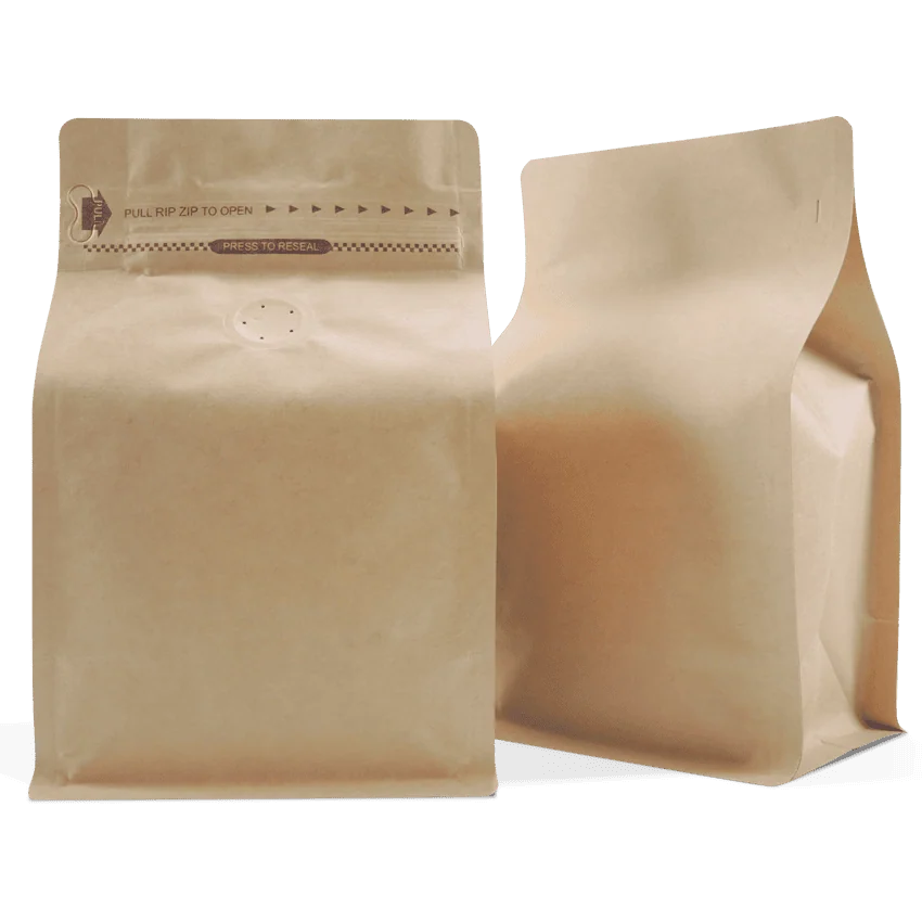 250g Box Bottom Bags Durable, Customizable, and EcoFriendly Coffee