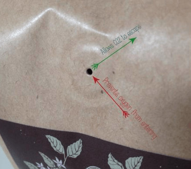 Coffee packaging valves