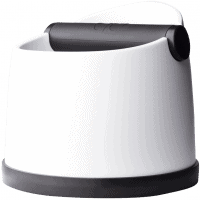 white knockbox for coffee machine