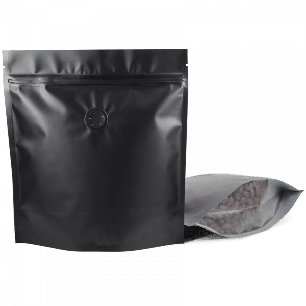 250 Stand Up Pouch Black with Pouch