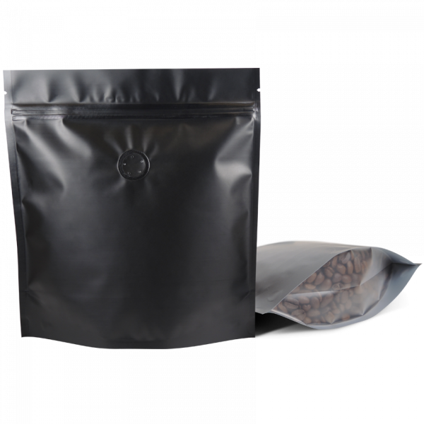 250 Stand Up Pouch Black with Pouch