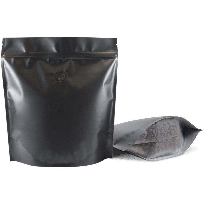500g Stand Up Pouch Matt Black