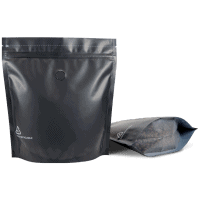 500g Stand Up Pouch Matt Black