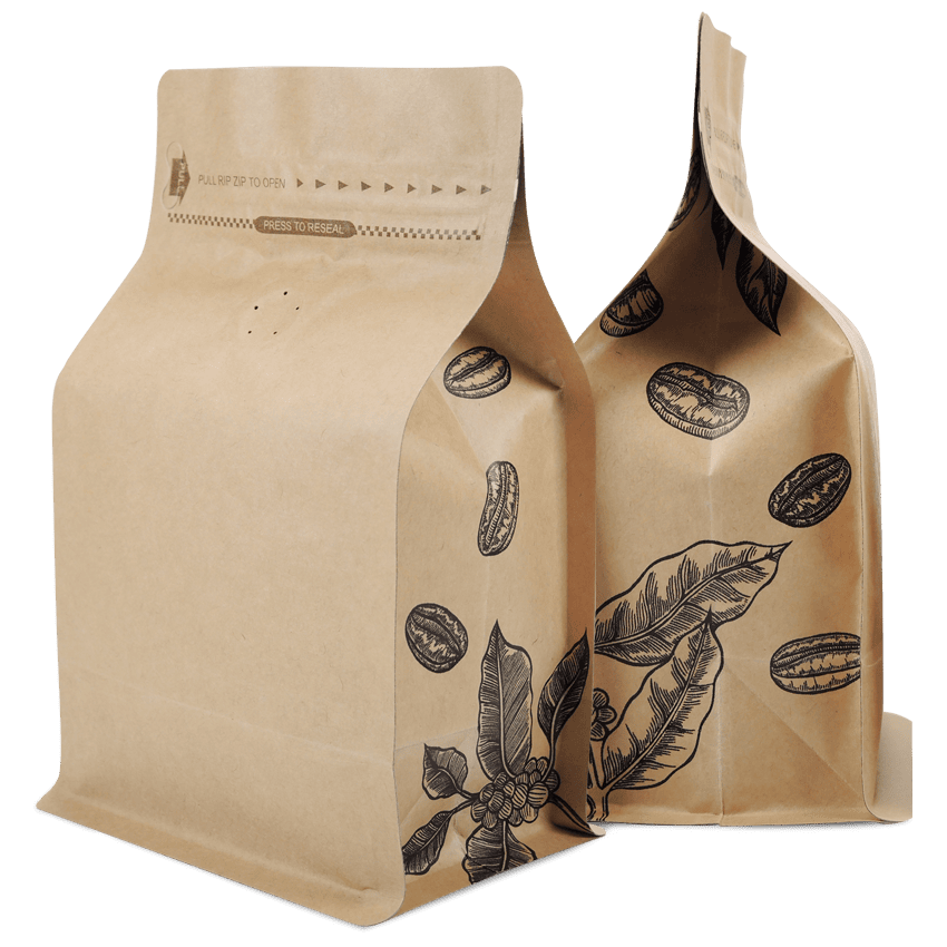 melk wit Prestigieus Adviseren 250g Box Bottom Bags: Durable, Customizable, and Eco-Friendly Coffee  Packaging