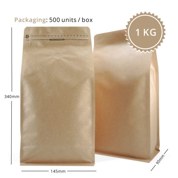 1kg Sacchetti a fondo quadro - immagine 2