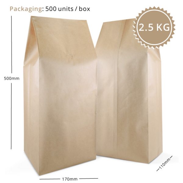 2.5kg Sacchetti con soffietto laterale - immagine 2