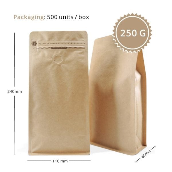 250g Tall Box Bottom Bags - Image 2