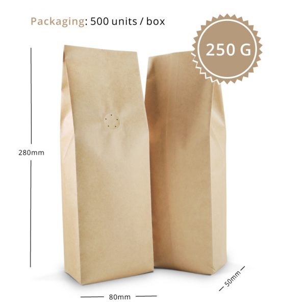 250g Sacchetti a soffietto laterale