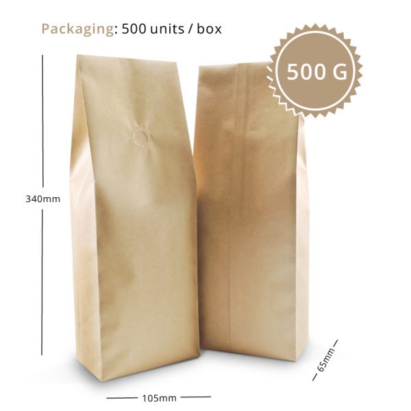 500g Sacchetti a soffietto laterale
