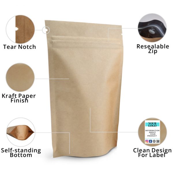 70g Sacchetti per alimenti Stand Up Pouch - immagine 3