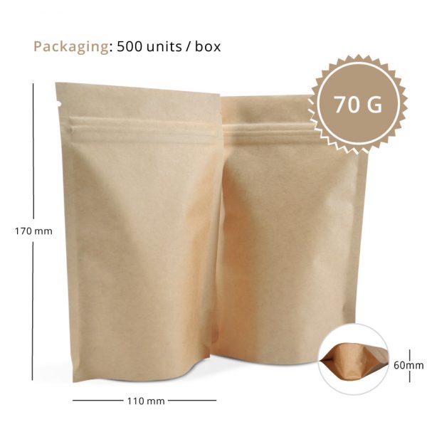 70g Sacchetti per alimenti Stand Up Pouch - immagine 2
