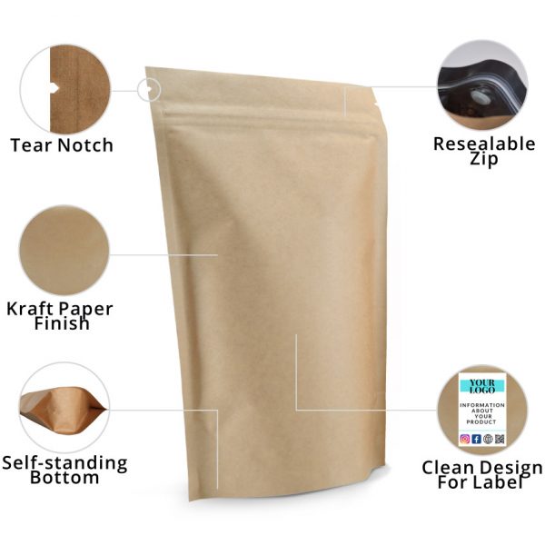 100g Sacchetti per alimenti Stand Up Pouch - immagine 3