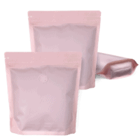250g Stand Up Pouches with K-Seal - Pink, Recyclable