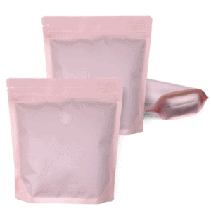 250g Stand Up Pouches with K-Seal - Pink, Recyclable