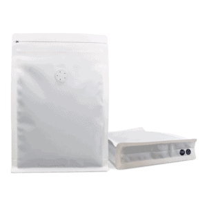 250g Postal Box Bottom Bags - White, Recyclable